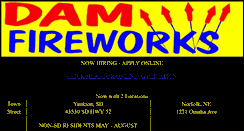Desktop Screenshot of damfireworks.net